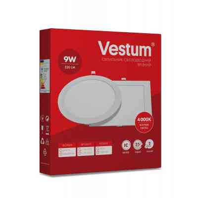 Светильник Vestum LED круглый 9W 4000K 220V (1-VS-5103) Винница