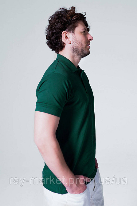 Поло класичне Stedman Lux Polo чоловіче темно-зелене (ST9060-BOG) XXL Київ - фото 2