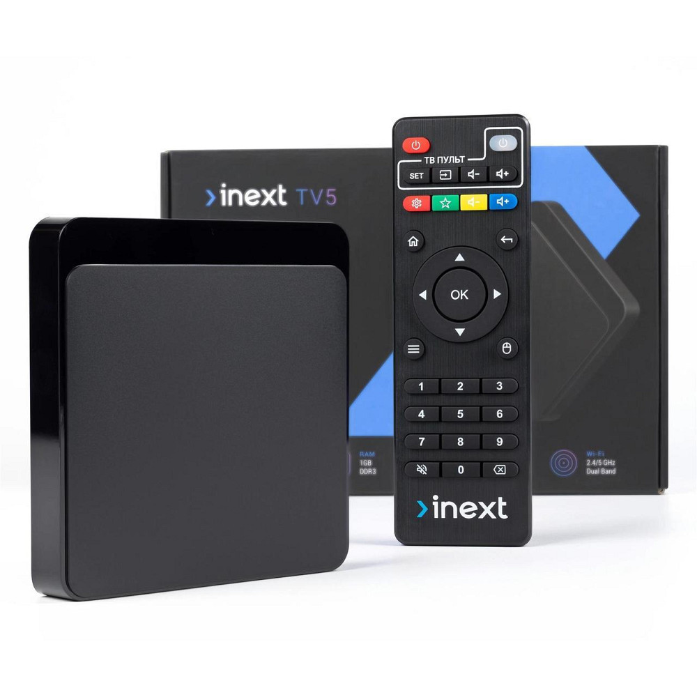HD медіаплеєр iNeXT TV 5 Чорний Харьков - изображение 6