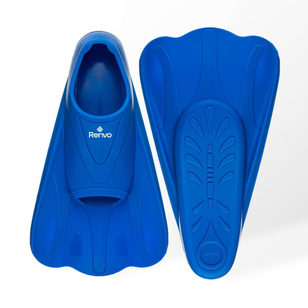 Короткі ласти для тренування в басейні Renvo Criz із закритою п'ятою Синій 36-38 (SF120-04 36-38) Киев - изображение 1