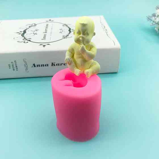 Молд силіконовий Немовля 48 на 54 мм рожевий Київ