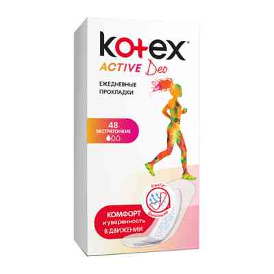 Ежедневные прокладки Kotex Active Deo Extra Thin 48 шт. (5029053547886) Винница