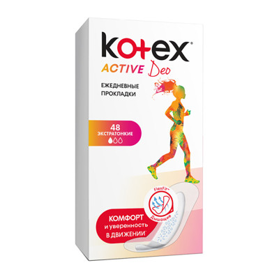 Щоденні прокладки Kotex Active Deo Extra Thin 48 шт. (5029053547886) Вінниця - фото 2