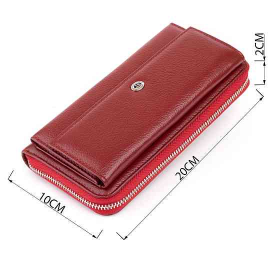 Кошелек кожаный женский ST Leather 19293 Бордовый Киев