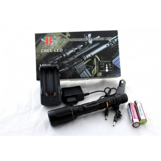 Фонарик ручной BAILONG BL-Q2804-T6   3 батарейки AAA, 3 режима работы 2673/6700 Одесса