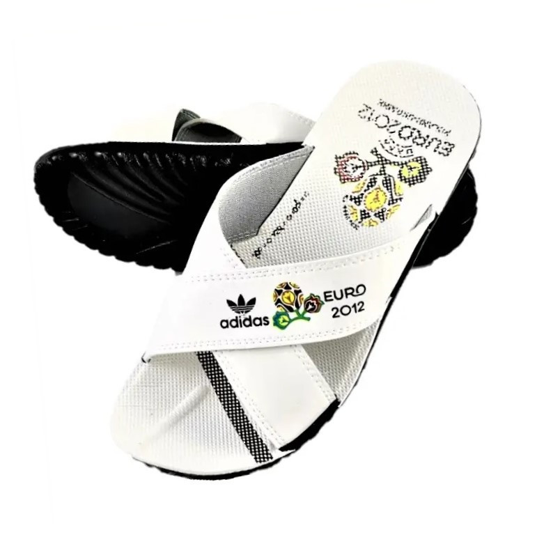 Чоловічі Шльопанці Тапочки Adidas Сланці Адідас Білі (розміри: 40) Дніпро - фото 1