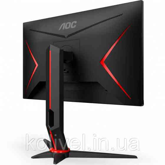 TFT 23.8" AOC Q24G2A/BK, QHD, IPS, 165Hz, 1ms, HDMI, DP, HAS, Pivot, чорний з червоним (Q24G2A/BK) Київ
