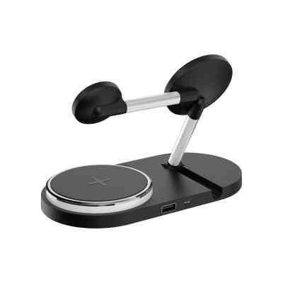 Зарядний пристрій Armorstandart Wireless Charging H102 3 in 1 Magnetic Black (ARM78103) Вінниця