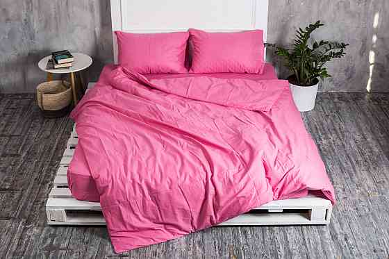 Ecotton Комплект постілі Ecotton двоспальний Євро Підковдра та 2 наволочки коричневий Коломия