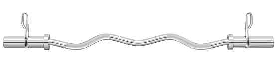 Гриф олімпійський W-подібний Hop-Sport 120см (50мм) 2021 Київ