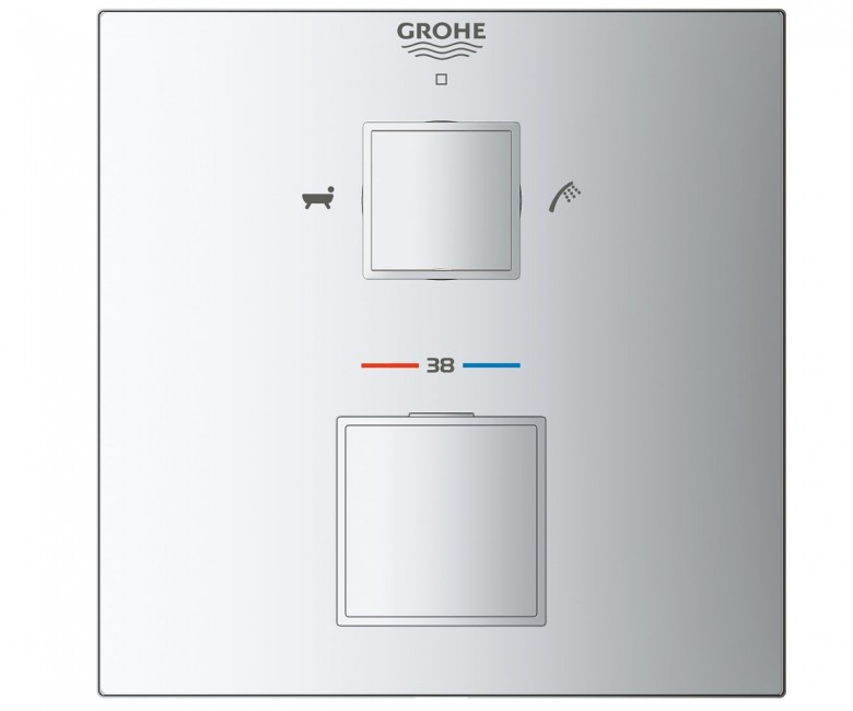 Термостат для ванны скрытого монтажа GROHE GROHTHERM CUBE (24155000) Киев - изображение 2
