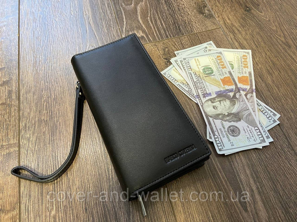 Стильный мужской кошелек клатч с ремешком на запястье Marco Coverna Киев - изображение 6