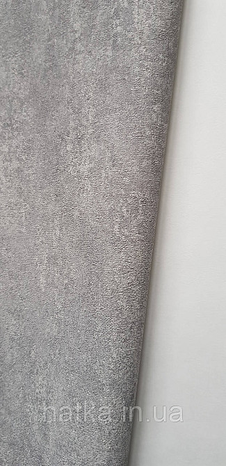 Шпалери вінілові на флізеліні Sintra Adria метрові під штукатурку під бетон темно-сірі Київ - фото 2