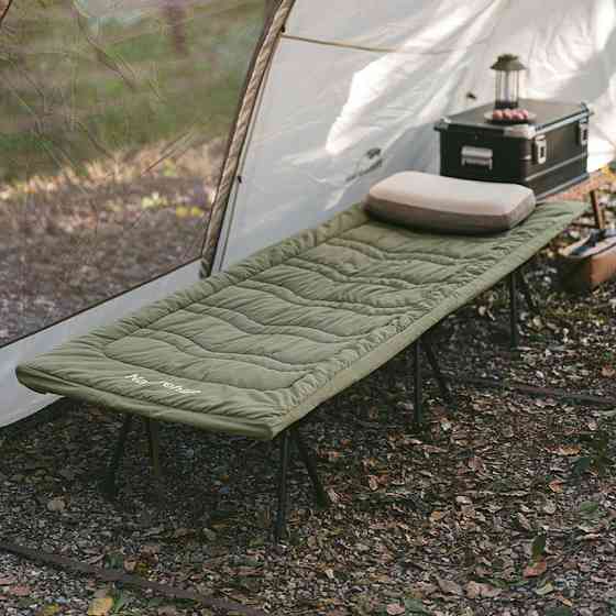 Матрац кемпінговий для розкладного ліжка Naturehike CNK2300DZ022, 190х67 см, темно-зелений Київ
