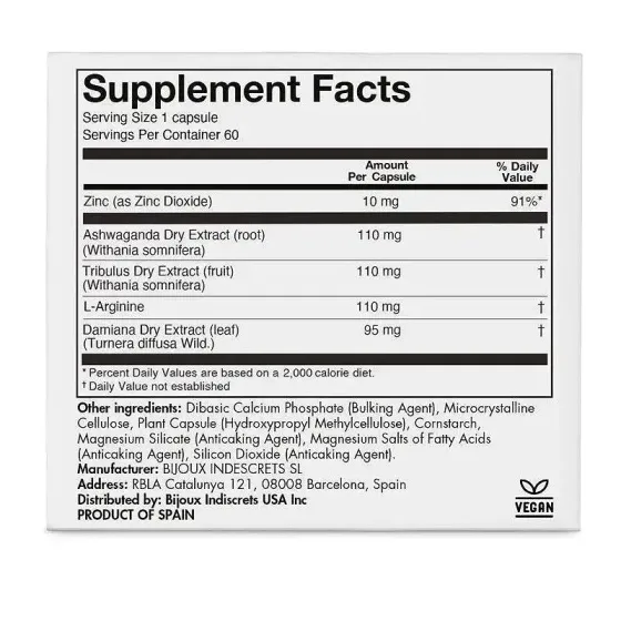 Натуральна харчова добавка для підвищення лібідо Bijoux Indiscrets Sex au Naturel — Orgasm Glow Львов