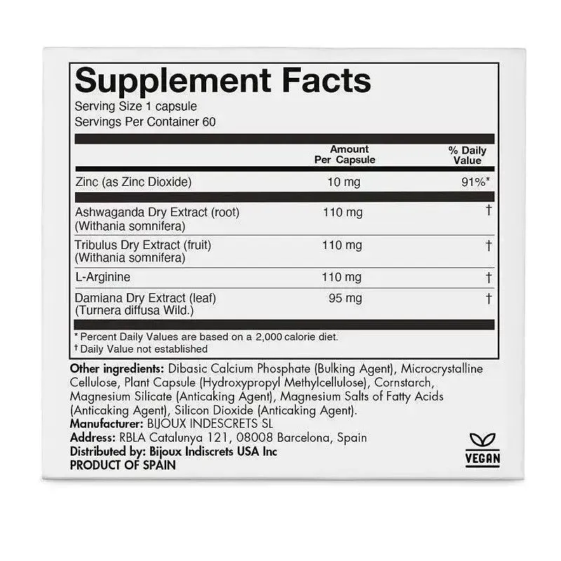 Натуральна харчова добавка для підвищення лібідо Bijoux Indiscrets Sex au Naturel — Orgasm Glow Львов - изображение 5