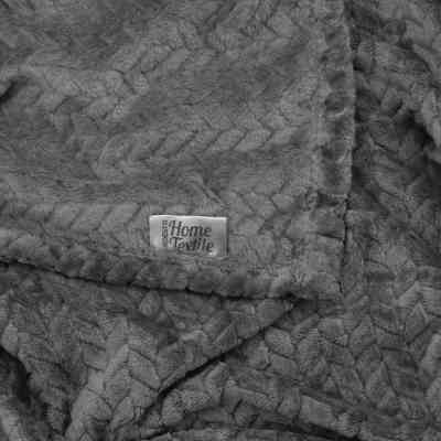 Плед Ardesto Jacquard Braid 160х200см, 100% поліестер, сірий (ART0203JB) Вінниця