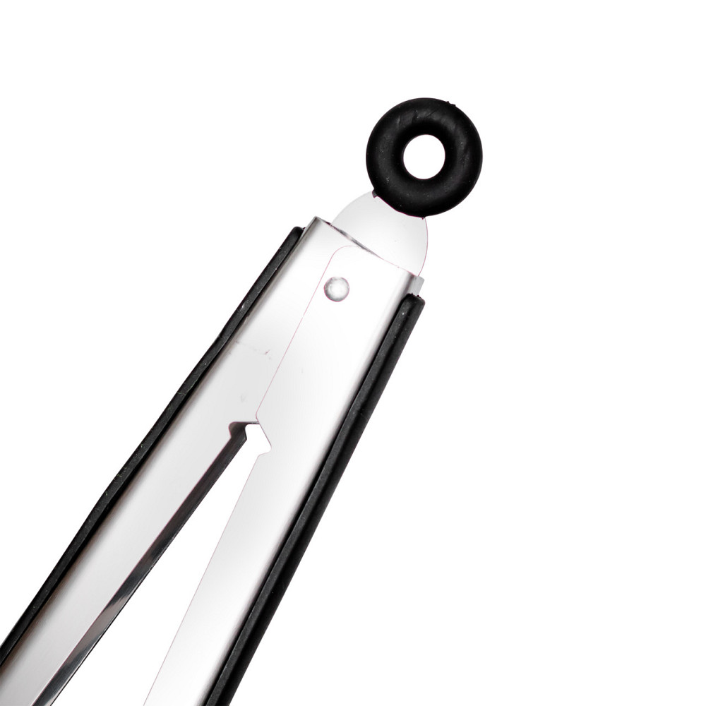 Щипці кухонні металеві 34×4.5 (см) кулінарні щипці для м'яса, риби, гриля кухарські щипці HP-8-66 Коломия - фото 3