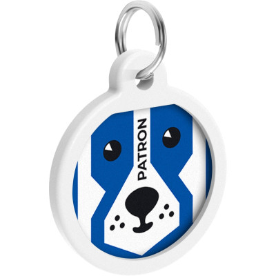 Адресник для животных WAUDOG Smart ID с QR паспортом "Патрон", круг 25 мм (625-4025) Винница - изображение 1