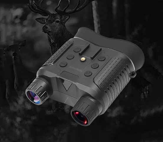 Прилад (бінокуляр) нічного бачення NV8160 (до 400м) з кріпленням на голову та шолом (Чорний) Вінниця - фото 9
