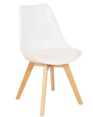 Стілець Тор м'який обідній білий Дніпро