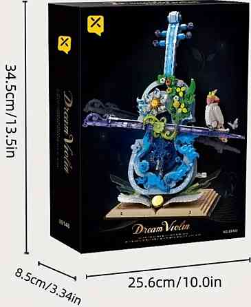 Конструктор подарунковий скрипка квіти 450 блоків Lego. Харків