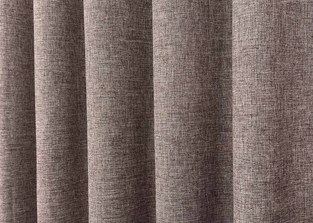 Комплект готовых штор VR-Textil Лен ALORA-TON № 1878ш Пудровый 125х290см 2 шт (39-0027) Киев - изображение 7