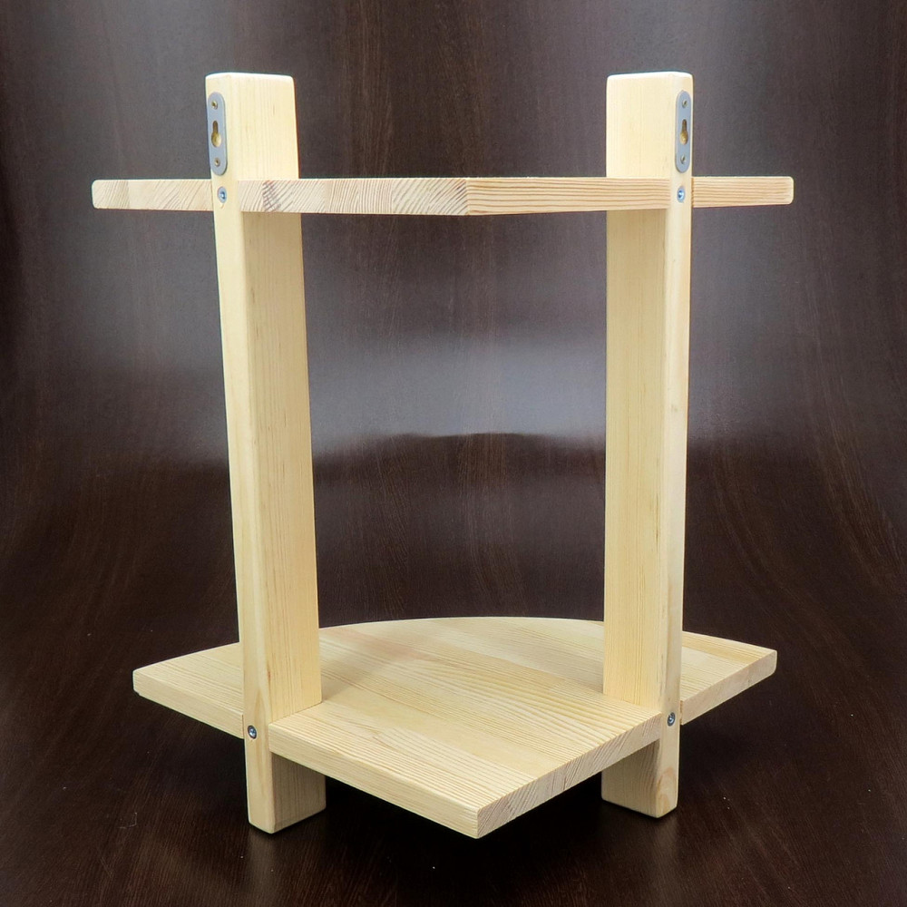 Угловая настенная полка 