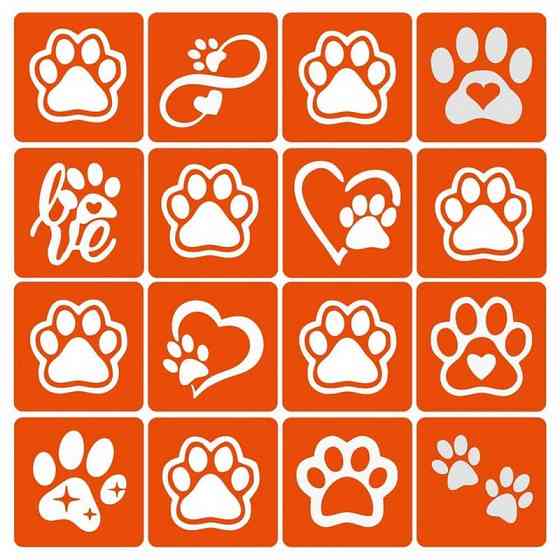 Набор трафаретов для био-тату 