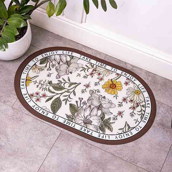 Килимок діатомітовий Floral Oval 38*58 см універсальний овальний HP-42-50 Коломия