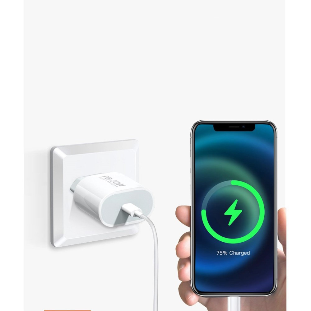 Зарядний пристрій WUW-C178 Type-C 20W білий Київ - фото 2