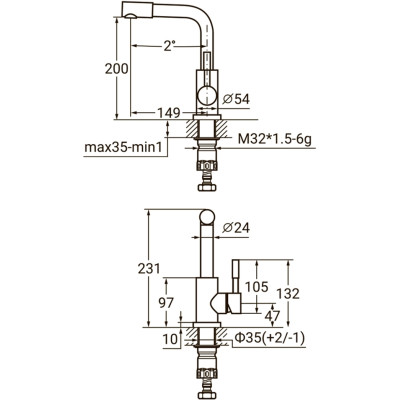 Змішувач AQUATICA KT-1A370P Вінниця - фото 7