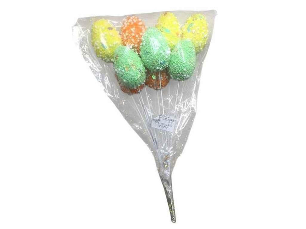 Декор великодній Easter eggs 24х5см (9шт/уп) R40479 ТМ STENSON Київ - фото 1