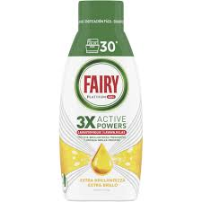 Гель-концентрат для миття посуду в посудомийній машині Fairy Platinum Gel 3 active powers лимон Львів - фото 1