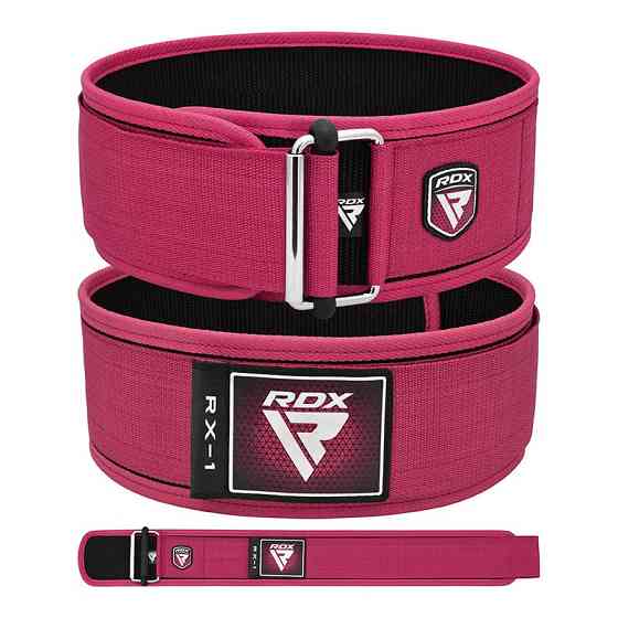 Пояс для важкої атлетики RDX RX1 Weight Lifting Belt PINK-S Кам'янське