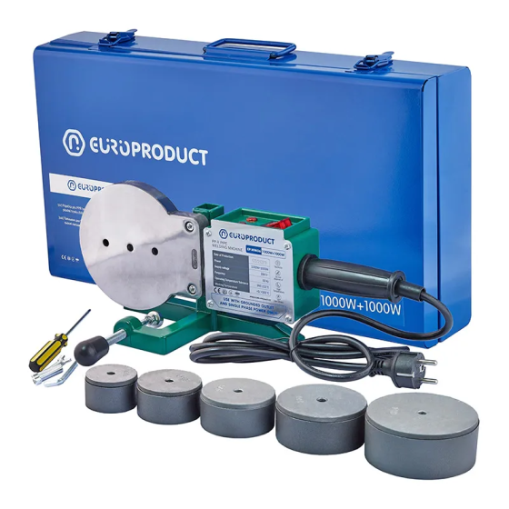 Паяльник Europroduct EP.WM06 для PPR труб (плоскі насадки) 50/110mm (EP6096) Київ