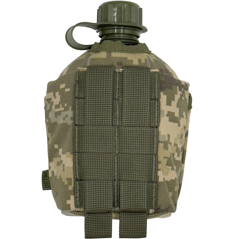Фляга армійська 1л в чохлі Піксель ММ-14 Molle Cordura 1000 D Київ - фото 2