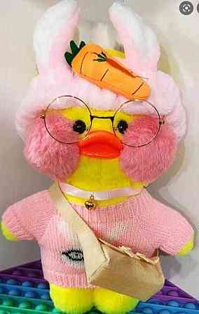 Качка Лалафанфан Уточка в окулярах Каченя LaLafanfan Мягкая Игрушка. Киев