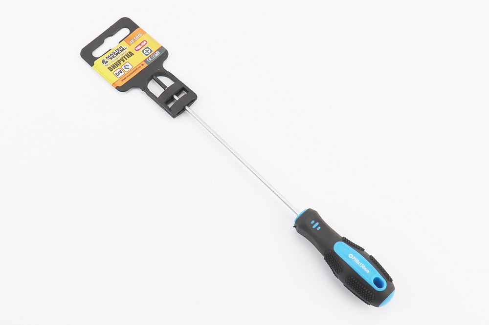 Викрутка магнітна хрестова PH0x150мм ручка з TPR покриттям 48-5015 Київ - фото 1