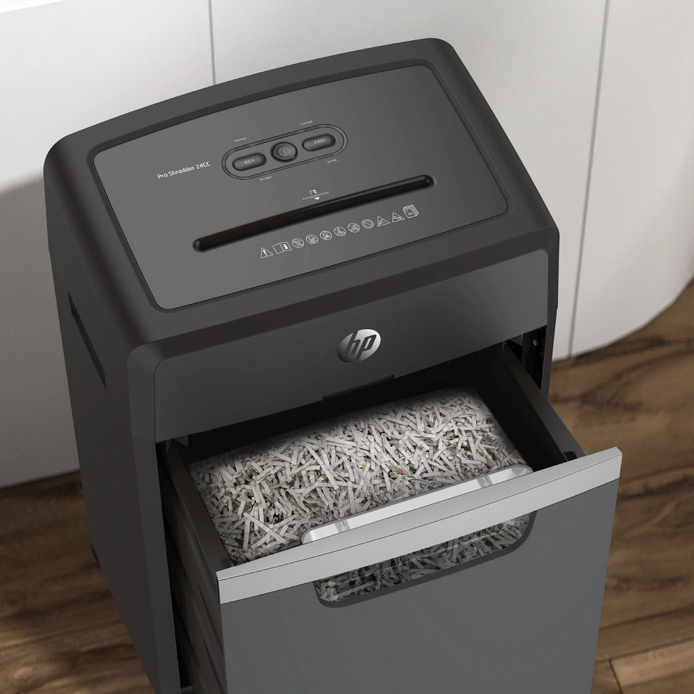 Знищувач документів HP Pro Shredder 24CC, A4, 80g х 24 листів, 4*35, 30 л., P-4 Винница - изображение 8