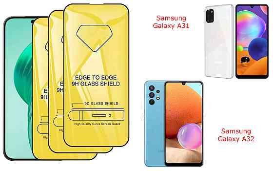 Захисне скло DefenzoGlass для Samsung Galaxy A31, Galaxy A32 – подвійна міцність Київ