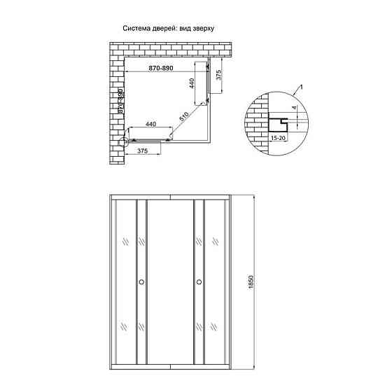 Душевая кабина Lidz Wawel SC90x90.SAT.LOW.DGR, стекло темне тонированное 4 мм без поддона Киев
