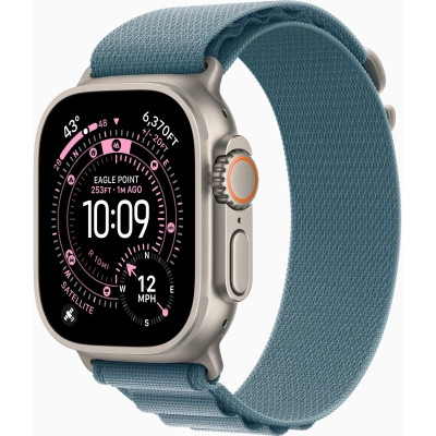 Смарт-часы Apple Watch Ultra 3 GPS + Cellular 49mm Natural Titanium Case with Light Blue Alpine Loop - Large (MEWP4QP/A) Винница - изображение 1