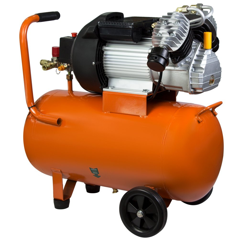 Grad Компрессор двухцилиндровый (V) 2.5кВт 435л/мин 8бар 50л (2 крана) GRAD (7043945) Коломия - фото 8