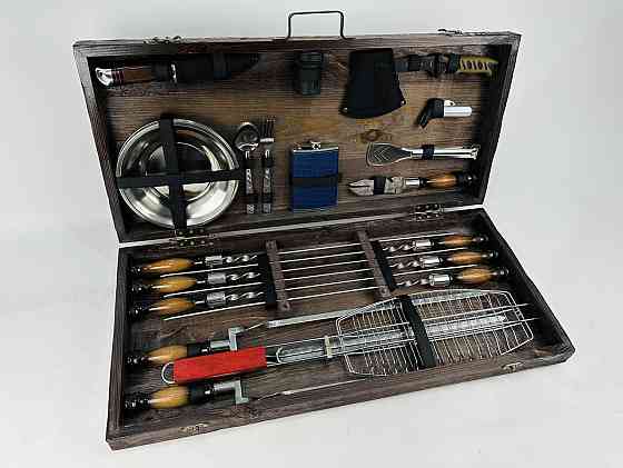 Подарок для мужчины Набор подарков шампуров ручной работы ШАШЛЫЧНИК HAPPY DAYS Тернополь