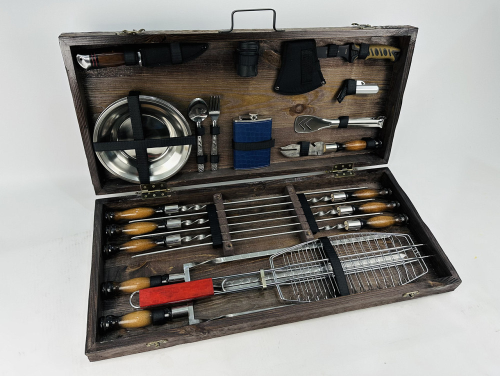 Подарок для мужчины Набор подарков шампуров ручной работы ШАШЛЫЧНИК HAPPY DAYS Тернополь - изображение 6