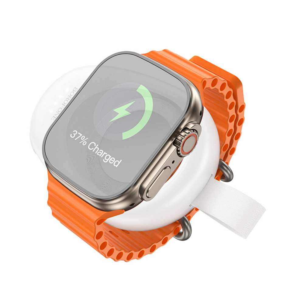 Зовнішній акумулятор BOROFONE BJ45 iWatch emergency charging source(1400mAh) White (6941991109232) Київ - фото 2