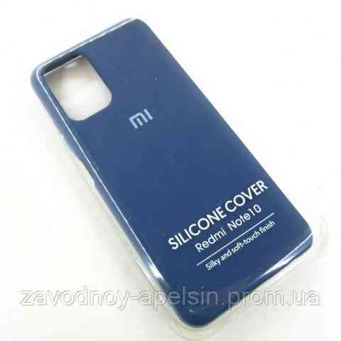 Xiaomi Redmi Note 10 10S чехол синий Silicone Cover navy Одесса