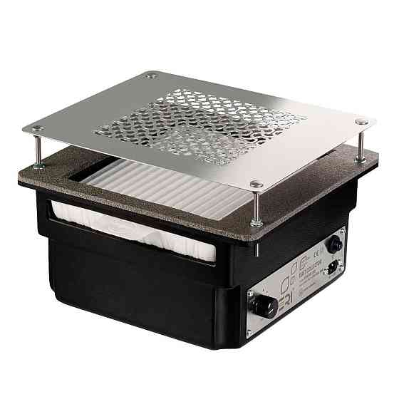 Встраиваемая маникюрная вытяжка Teri 800 черная (решетка металлик) Киев
