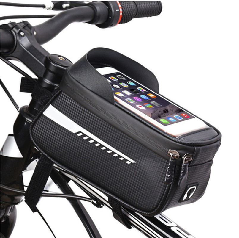 Велосипед сумка для смартфона на раму Wheel Up чорна Бровари - фото 7